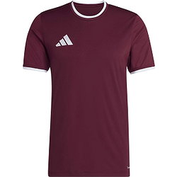 Adidas Entrada 26 Shirt Korte Mouw Heren - Bordeaux / Wit