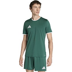 Présentation: Adidas Entrada 26 Maillot Manches Courtes Hommes - Vert Foncé / Blanc