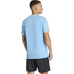 Présentation: Adidas Entrada 26 Maillot Manches Courtes Hommes - Bleu Ciel / Blanc