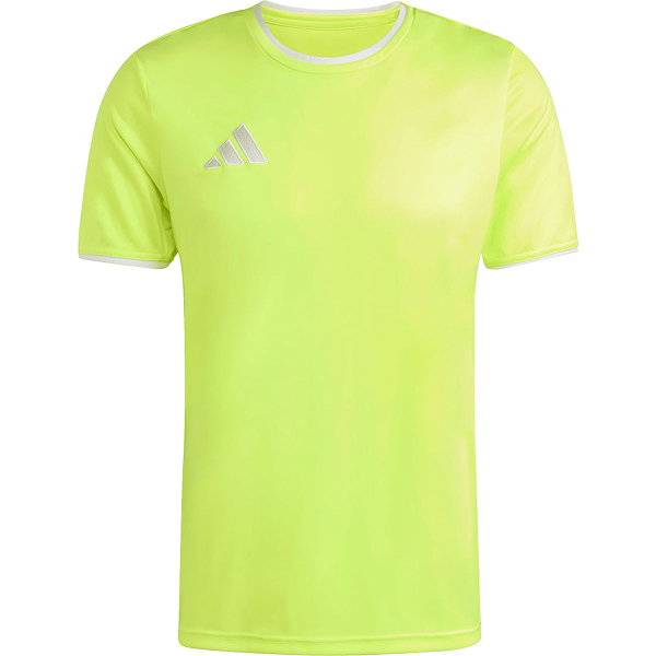 Adidas Entrada 26 Shirt Korte Mouw Heren - Fluogeel / Wit