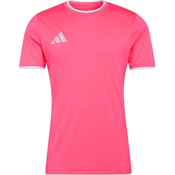 Adidas Entrada 26 Shirt Korte Mouw Heren - Roze / Wit