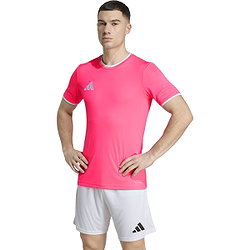 Voorvertoning: Adidas Entrada 26 Shirt Korte Mouw Heren - Roze / Wit