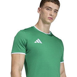 Présentation: Adidas Entrada 26 Maillot Manches Courtes Hommes - Vert / Blanc