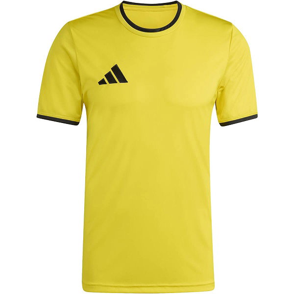Adidas Entrada 26 Shirt Korte Mouw Heren - Geel / Zwart