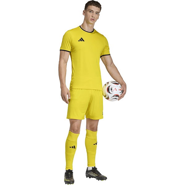 Adidas Entrada 26 Shirt Korte Mouw Heren - Geel / Zwart