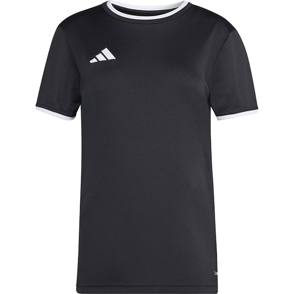 Adidas Entrada 26 Maillot Manches Courtes Femmes - Noir / Blanc