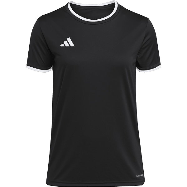Adidas Entrada 26 Maillot Manches Courtes Femmes - Noir / Blanc