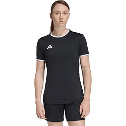 Présentation: Adidas Entrada 26 Maillot Manches Courtes Femmes - Noir / Blanc