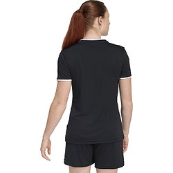 Présentation: Adidas Entrada 26 Maillot Manches Courtes Femmes - Noir / Blanc