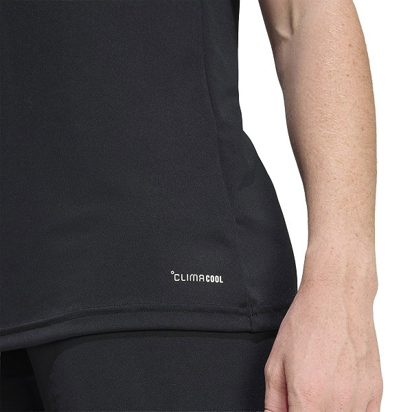 Adidas Entrada 26 Maillot Manches Courtes Femmes - Noir / Blanc