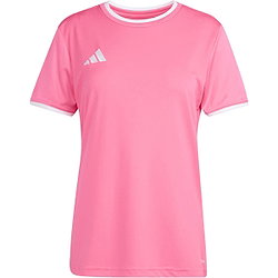 Présentation: Adidas Entrada 26 Maillot Manches Courtes Femmes - Rose / Blanc