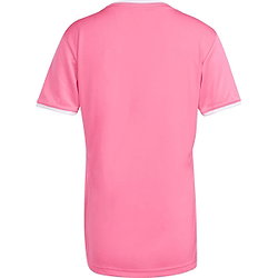 Présentation: Adidas Entrada 26 Maillot Manches Courtes Femmes - Rose / Blanc