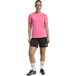 Présentation: Adidas Entrada 26 Maillot Manches Courtes Femmes - Rose / Blanc