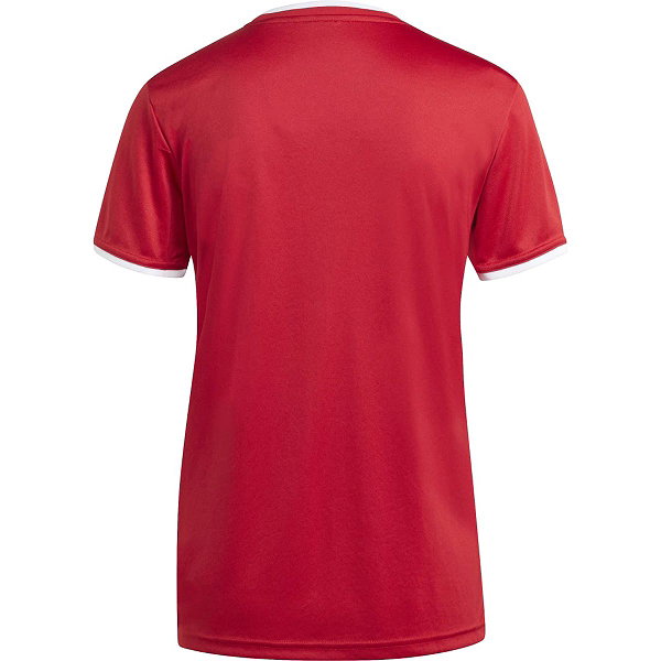 Adidas Entrada 26 Maillot Manches Courtes Femmes - Rouge / Blanc