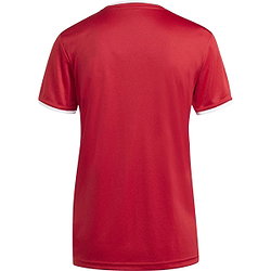 Présentation: Adidas Entrada 26 Maillot Manches Courtes Femmes - Rouge / Blanc