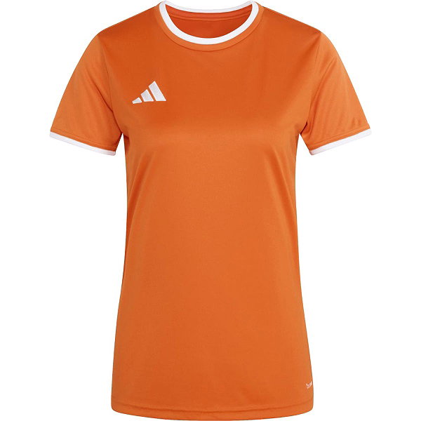 Adidas Entrada 26 Maillot Manches Courtes Femmes - Orange / Blanc