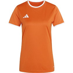 Présentation: Adidas Entrada 26 Maillot Manches Courtes Femmes - Orange / Blanc