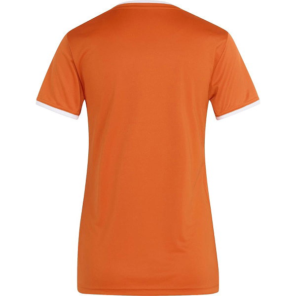 Adidas Entrada 26 Maillot Manches Courtes Femmes - Orange / Blanc