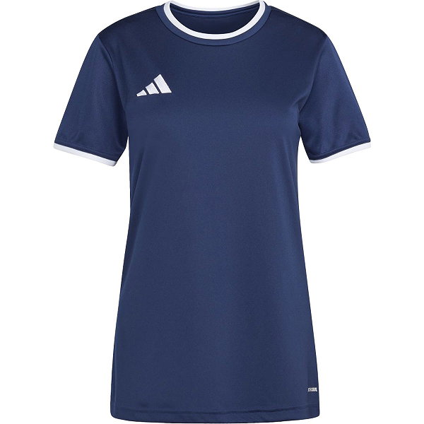 Adidas Entrada 26 Shirt Korte Mouw Dames - Marine / Wit