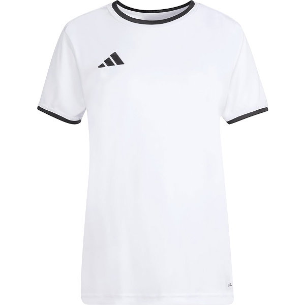 Adidas Entrada 26 Maillot Manches Courtes Femmes - Blanc / Noir