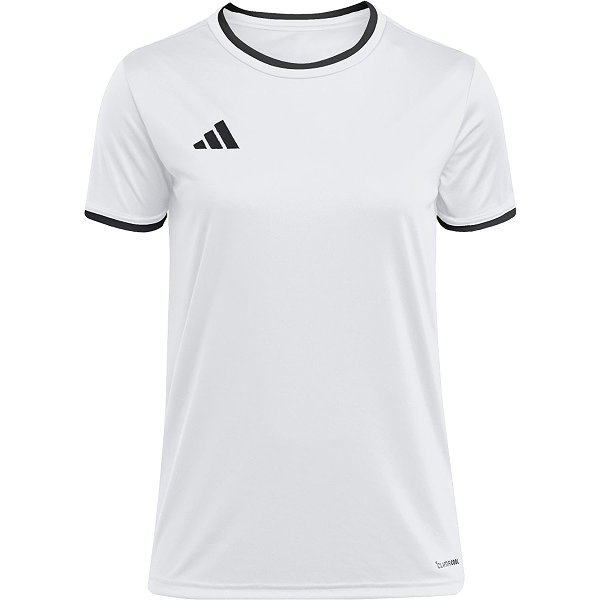Adidas Entrada 26 Maillot Manches Courtes Femmes - Blanc / Noir
