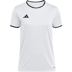 Présentation: Adidas Entrada 26 Maillot Manches Courtes Femmes - Blanc / Noir