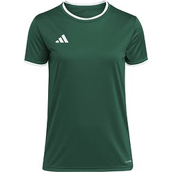Présentation: Adidas Entrada 26 Maillot Manches Courtes Femmes - Vert Foncé / Blanc