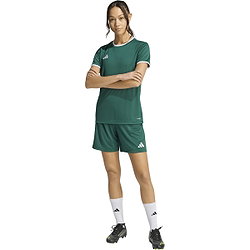 Présentation: Adidas Entrada 26 Maillot Manches Courtes Femmes - Vert Foncé / Blanc
