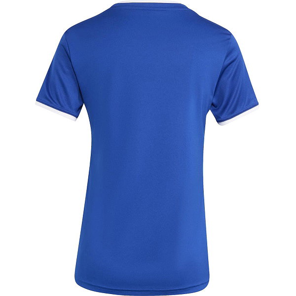 Adidas Entrada 26 Maillot Manches Courtes Femmes - Royal / Blanc