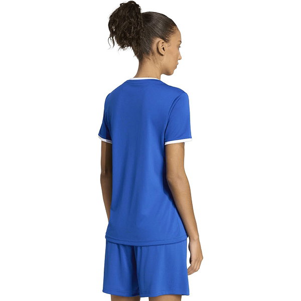 Adidas Entrada 26 Maillot Manches Courtes Femmes - Royal / Blanc