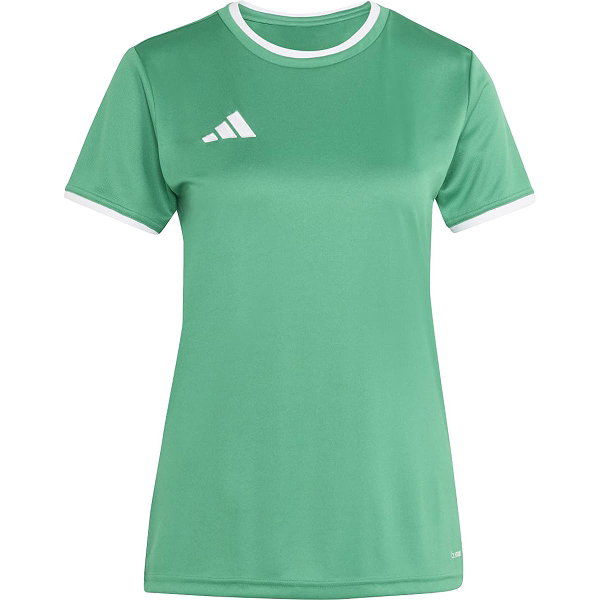 Adidas Entrada 26 Maillot Manches Courtes Femmes - Vert / Blanc