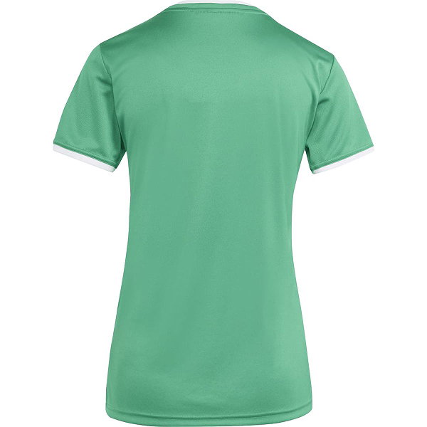 Adidas Entrada 26 Maillot Manches Courtes Femmes - Vert / Blanc