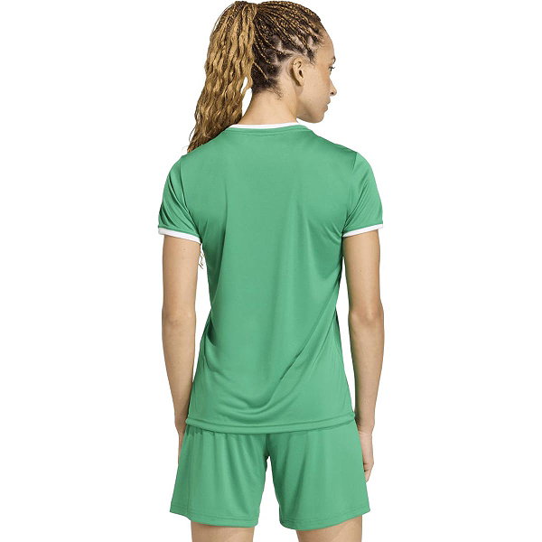 Adidas Entrada 26 Maillot Manches Courtes Femmes - Vert / Blanc