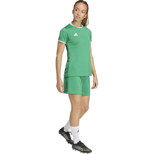 Adidas Entrada 26 Maillot Manches Courtes Femmes - Vert / Blanc