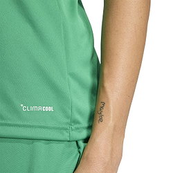Présentation: Adidas Entrada 26 Maillot Manches Courtes Femmes - Vert / Blanc