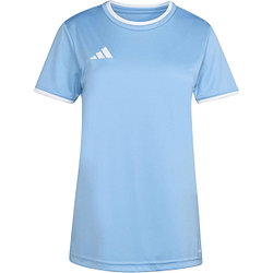 Adidas Entrada 26 Shirt Korte Mouw Dames - Hemelsblauw / Wit