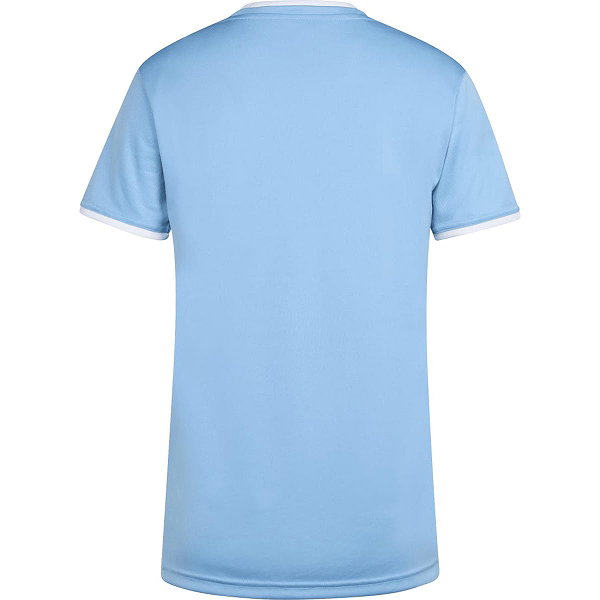 Adidas Entrada 26 Maillot Manches Courtes Femmes - Bleu Ciel / Blanc