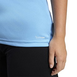 Présentation: Adidas Entrada 26 Maillot Manches Courtes Femmes - Bleu Ciel / Blanc