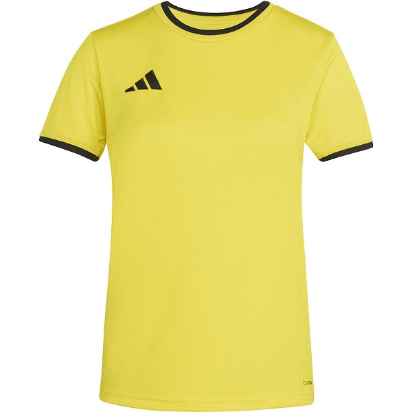 Adidas Entrada 26 Maillot Manches Courtes Femmes - Jaune / Noir