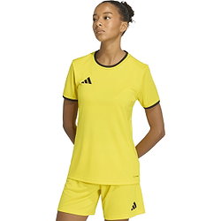 Présentation: Adidas Entrada 26 Maillot Manches Courtes Femmes - Jaune / Noir