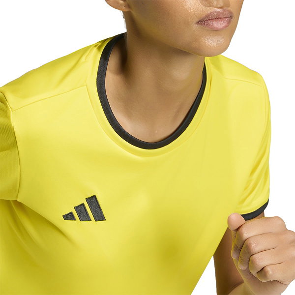 Adidas Entrada 26 Maillot Manches Courtes Femmes - Jaune / Noir
