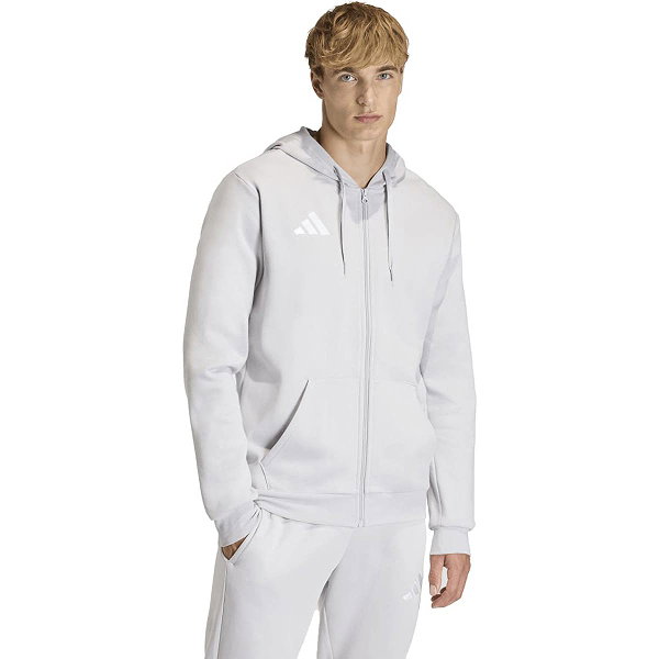 Adidas Entrada 26 Sweater Met Kap Heren - Lichtgrijs