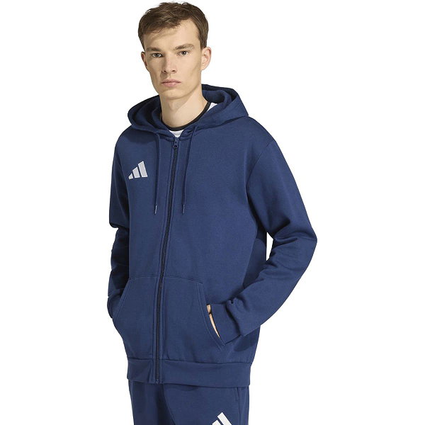 Adidas Entrada 26 Sweat À Capuchon Hommes - Blanc / Marine