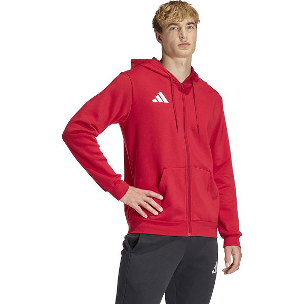 Adidas Entrada 26 Sweat À Capuchon Hommes - Rouge / Blanc