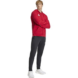 Présentation: Adidas Entrada 26 Sweat À Capuchon Hommes - Rouge / Blanc