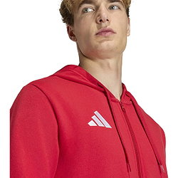 Présentation: Adidas Entrada 26 Sweat À Capuchon Hommes - Rouge / Blanc