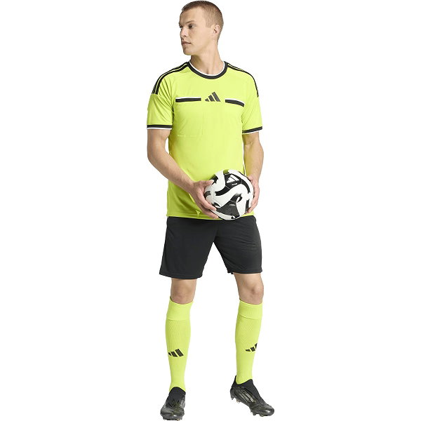 Adidas Referee 26 Scheidsrechtersshirt Korte Mouw Heren - Fluogeel