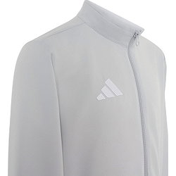 Présentation: Adidas Entrada 26 Veste Loisir Enfants - Gris / Blanc