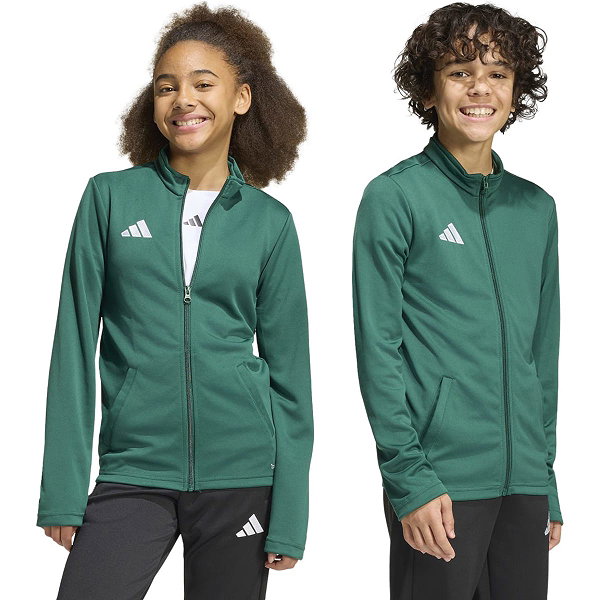 Adidas Entrada 26 Trainingsjacke Kinder - Dunkelgrün