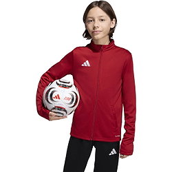 Présentation: Adidas Entrada 26 Veste D'entraînement Enfants - Rouge / Blanc